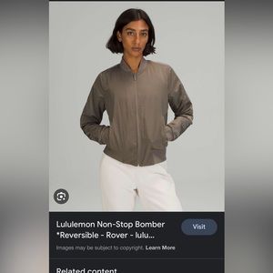 Lululemon Non-Stop Reversible Bomber